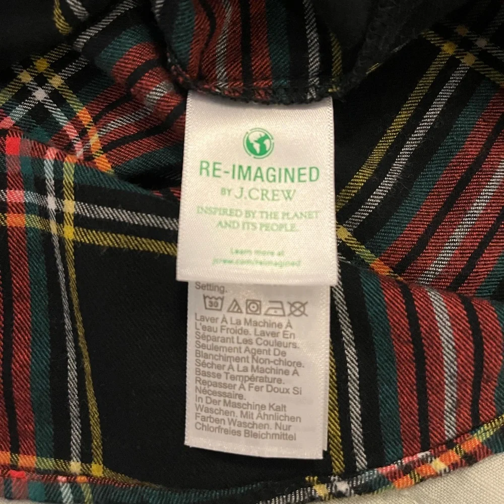 J. Crew Lightweight Flannel Black and Red Plaid Shirt - Picture 7 of 9